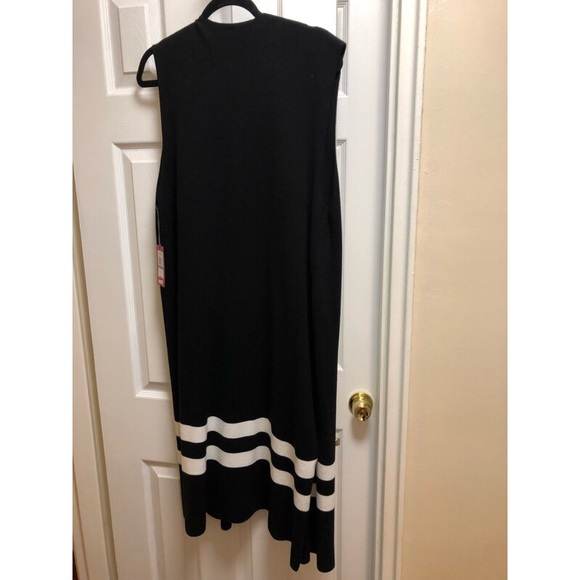 Vince Camuto Stripe Open Front Vest - Picture 4 of 6